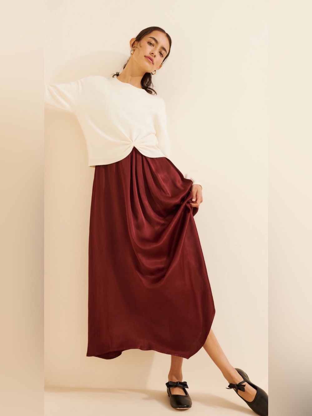 Anthropologie The Gemini Twofer Sweater Dress